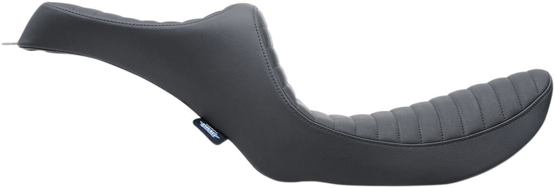 Drag Specialties Black Predator III Classic Stitch Vinyl Seat w/Black Thread for 1982-1994,1999-2000 Harley-Davidson FXR Motorcycles