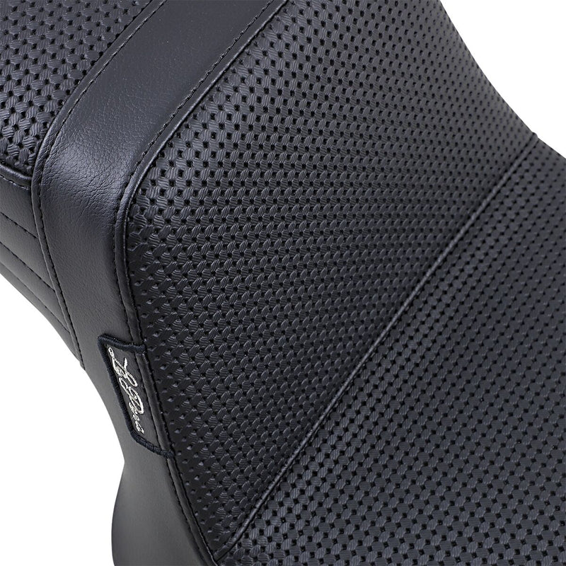 Le Pera Tailwhip Seat Black 2-Up Seat BikerTec #L-588BW