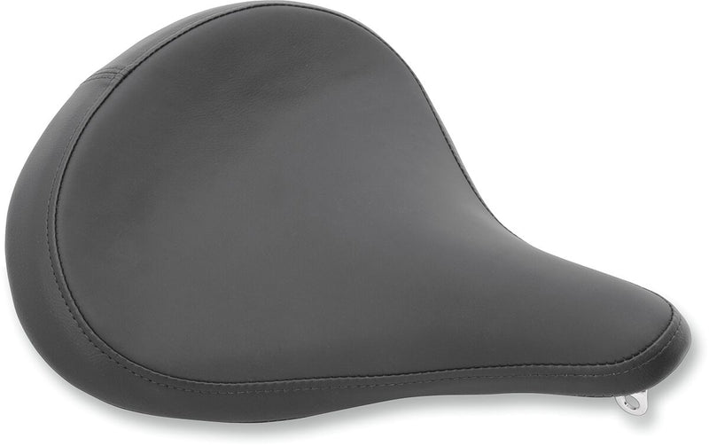 Drag Specialties Black Vinyl Large Smooth Spring Solo Seat w/Carpeted Bottom