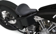 Drag Specialties Black Vinyl Large Smooth Spring Solo Seat w/Carpeted Bottom