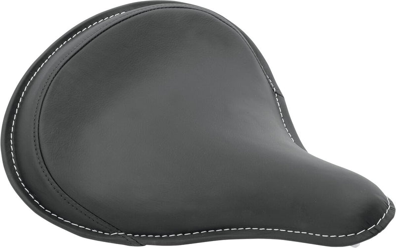 Drag Specialties Black Solar-Reflective Leather Large Spring Solo Seat w/Perimeter Stitched