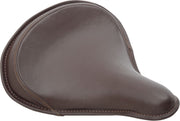 Drag Specialties Brown Leather Large Spring Solo Seat w/Perimeter Stitched