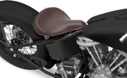 Drag Specialties Brown Leather Large Spring Solo Seat w/Perimeter Stitched