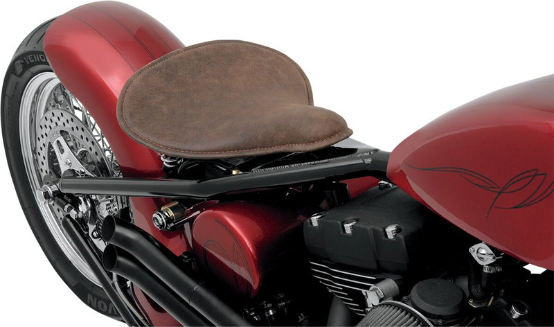 Drag Specialties Large Low Spring Distressed Brown Leather Solo Seat
