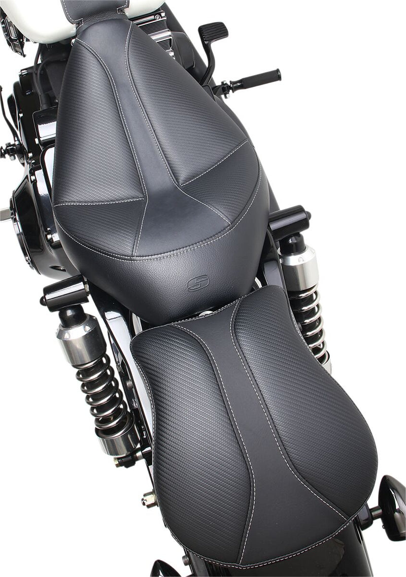 Saddlemen Black 9 in. Dominator Contour Phantom Pad