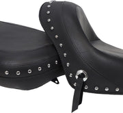 Mustang Seats Wide Studded Seat for 2004-2009,2011-2016,2018-2020,2022-2024 Honda VT750C Shadow Aero and 2013-2016,2018-2020,2022-2024 Honda VT750CS Shadow Aero ABS Motorcycles