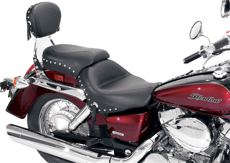 Mustang Seats Wide Studded Seat for 2004-2009,2011-2016,2018-2020,2022-2024 Honda VT750C Shadow Aero and 2013-2016,2018-2020,2022-2024 Honda VT750CS Shadow Aero ABS Motorcycles #76520
