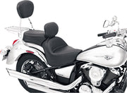 Mustang Vintage Wide Touring Seat With Driver Backrest Black One-Piece