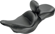 Mustang Vintage Wide Touring Seat With Driver Backrest Black One-Piece