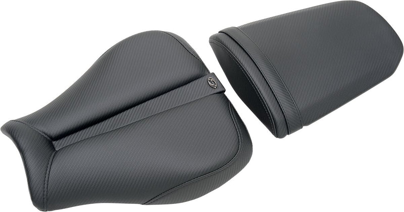 Saddlemen Track - CF One-Piece Solo Seat w/Carbon Fibre-Look Accent for 2009,2011 Suzuki GSX-R1000 Motorcycles