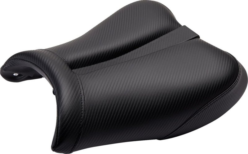 Saddlemen Track - CF One-Piece Solo Seat w/Carbon Fibre-Look Accent for 2008-2009,2011-2020 Suzuki GSX1300R Hayabusa and 2012-2013 Suzuki GSX1300R Hayabusa Limited Edition Motorcycles