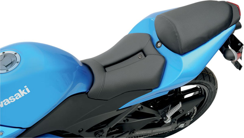 Saddlemen Track-CF One-Piece Solo Seat with Rear Cover for 2011-2015 Kawasaki Ninja Motorcycles