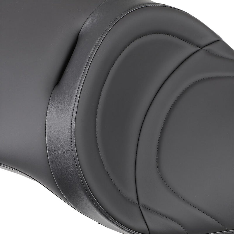 Drag Specialties Mild Stitch Low Profile Touring Seat for 2010-2014 Victory Cross Roads Motorcycles Black #0810-1540