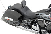 Drag Specialties Mild Stitch Low Profile Touring Seat for 2010-2014 Victory Cross Roads Motorcycles Black #0810-1540