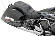 Drag Specialties Pillow Stitch Low Profile Touring Seat for Various Victory Motorcycles Black #0810-1542