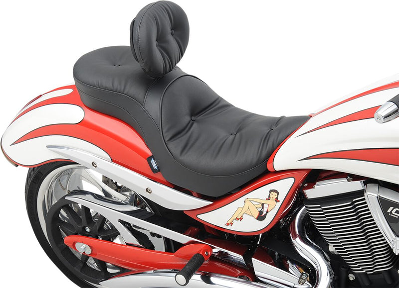Drag Specialties Pillow Low Profile Touring Seat for Various Victory Motorcycles Black #0810-1577