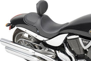 Drag Specialties Carbon Stitch Predator Seat for 2005-2014 Victory Hammer Motorcycles Black #0810-1583