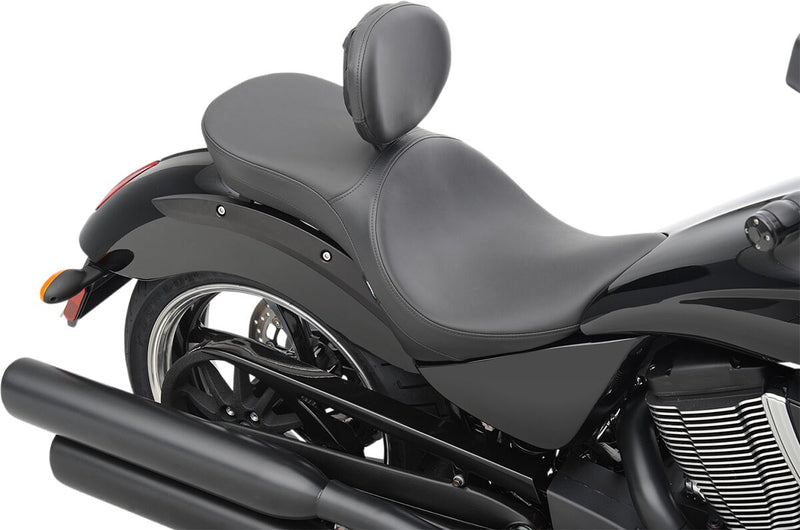 Drag Specialties Black Smooth Low-Profile Touring Seat for Various Victory Motorcycles #0810-1605