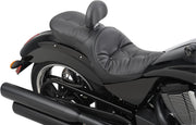 Drag Specialties Black Pillow-Style Low-Profile Touring Seat for Various Victory Motorcycles #0810-1607