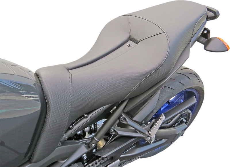Saddlemen Gel-Channel Track-CF Seat w/Carbon Fibre Look Cover for 2014-2016 Yamaha FZ-09 Motorcycles