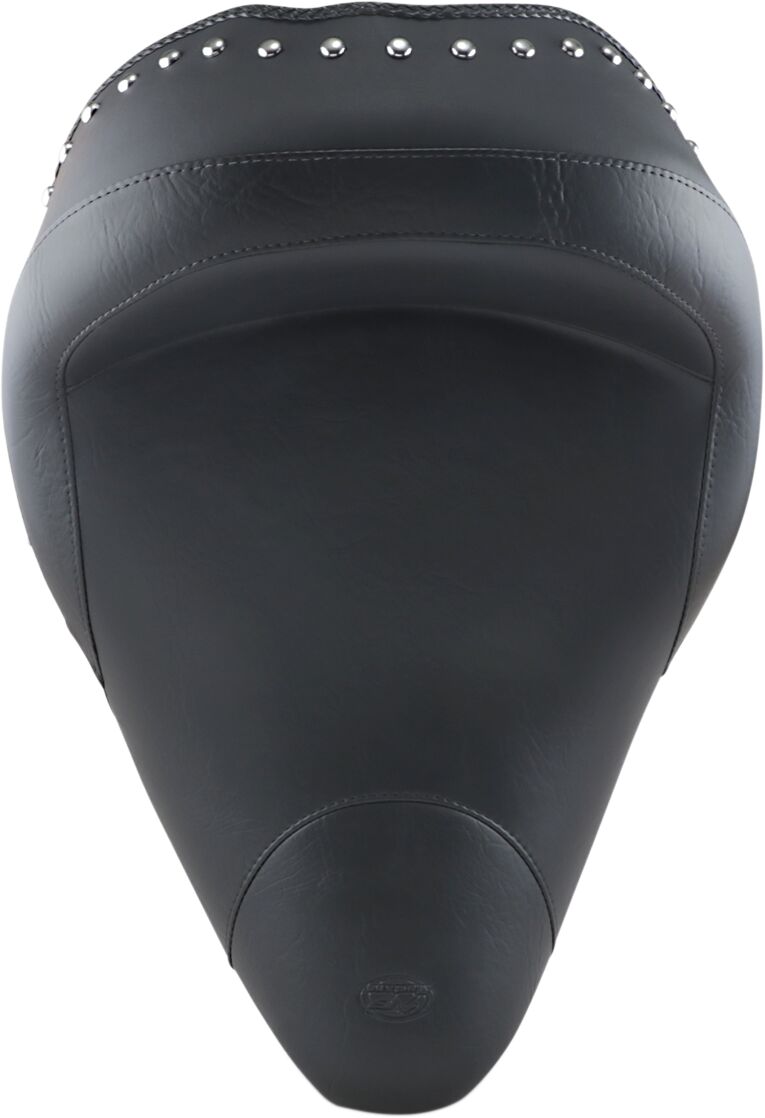 Mustang Seats Black Studded Wide Touring Solo Seat for Various Indian Motorcycles