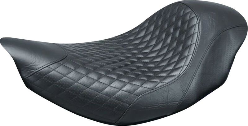 Mustang Shope Signature Series Cafe Seat Black Solo Seat Vinyl #76307