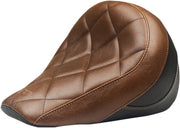 Mustang Solo Touring Seat Brown Solo Seat Vinyl