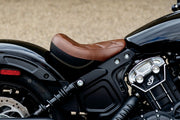 Mustang Solo Touring Seat Brown Solo Seat Vinyl Each