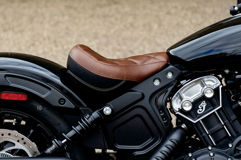 Mustang Solo Touring Seat Brown Solo Seat Vinyl Each