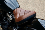 Mustang Solo Touring Seat Brown Solo Seat Vinyl Each