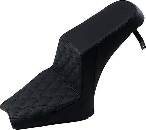 Saddlemen Black Step-Up w/Lattice Stitch Drivers Seat for 2018-2024 Indian Scout Motorcycles