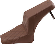 Saddlemen Brown Step-Up w/Lattice Stitch Drivers Seat for 2018-2024 Indian Scout Motorcycles