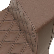 Saddlemen Brown Step-Up w/Lattice Stitch Drivers Seat for 2018-2024 Indian Scout Motorcycles