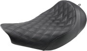 Saddlemen Black Lattice-Stitch Renegade Solo Seat for Select Indian Motorcycles