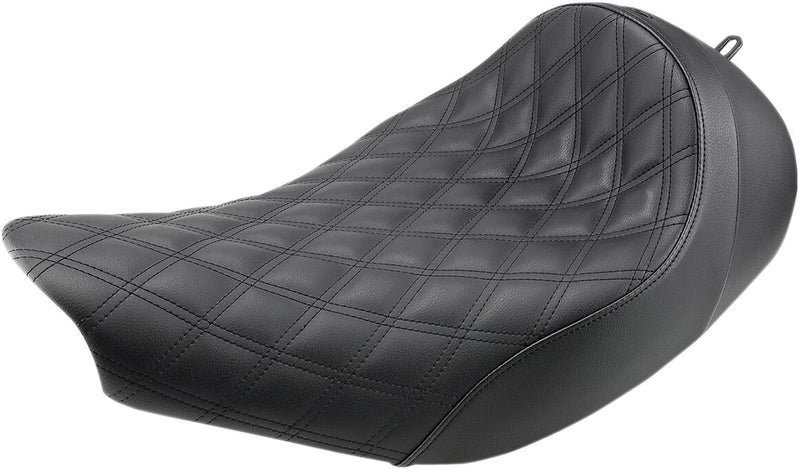 Saddlemen Black Lattice-Stitch Renegade Solo Seat for Select Indian Motorcycles