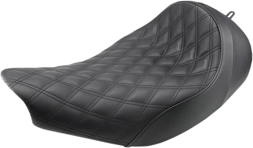 Saddlemen Black Lattice-Stitch Renegade Solo Seat for Select Indian Motorcycles