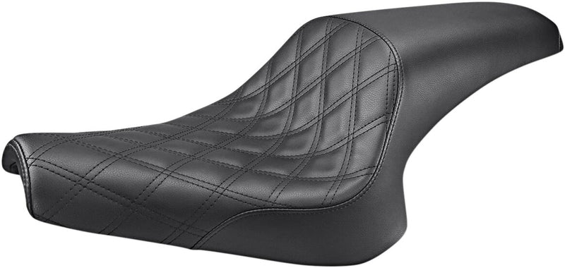 Saddlemen Black Lattice-Stitch Profiler Seat for 2014-2023 Yamaha Bolt Motorcycles