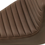 Saddlemen Brown Rear Lattice Stitch Tuck N Roll Seat for 2018-2024 Indian Scout Motorcycles