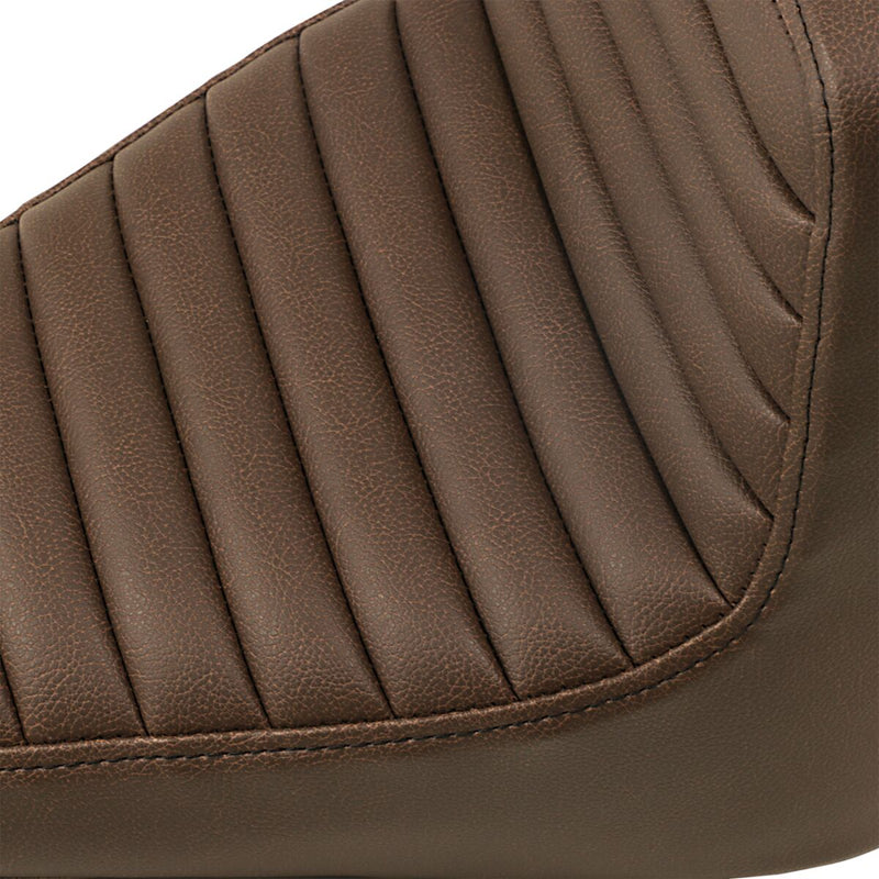 Saddlemen Brown Rear Lattice Stitch Tuck N Roll Seat for 2018-2024 Indian Scout Motorcycles