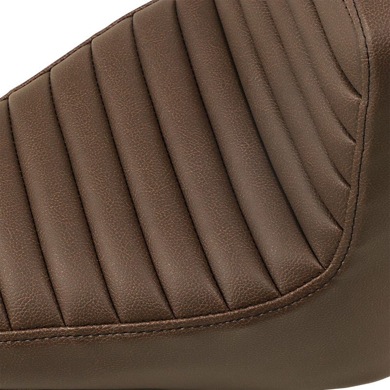Saddlemen Brown Rear Lattice Stitch Tuck N Roll Seat for 2018-2024 Indian Scout Motorcycles