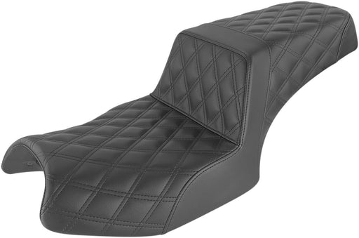 Saddlemen Black Lattice Stitch Step-Up Seat for 2020-2026 Indian Challenger Motorcycles