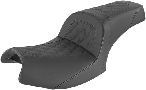 Saddlemen Black Slim Lattice Stitched Seat for 2020-2026 Indian Challenger Motorcycles