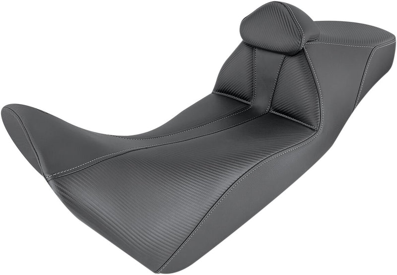 Saddlemen Black\Red Black Adventure 2-Up Seat w/Backrest for 2016-2019 Honda CRF1000L Africa Twin Motorcycles