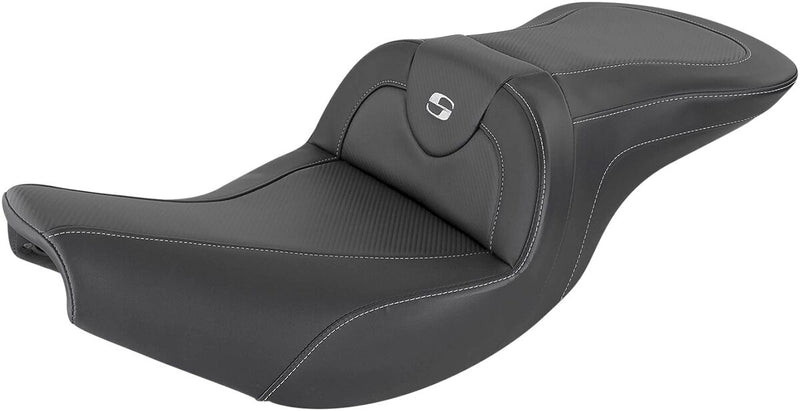 Saddlemen Black Road Sofa Seat w/o Backrest for 2014-2020 Indian Chief and 2014-2026 Indian Chieftain Motorcycles #I14-07-185