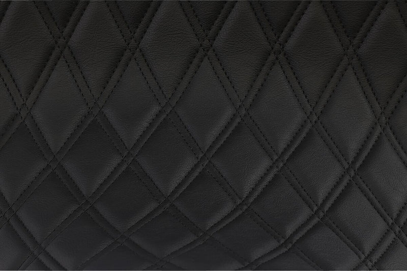 Drag Specialties Black Vinyl Forward Positioned Low Profile Double Diamond Seat for Various Indian Motorcycles
