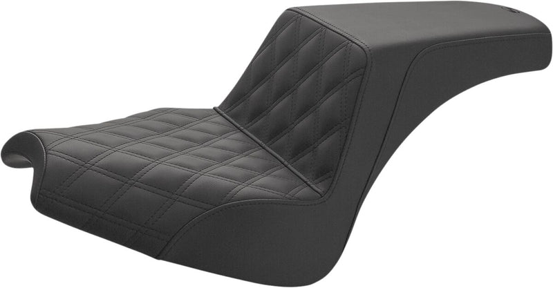 Saddlemen Black Step Up Lattice Stitch Seat for 2022-2026 Indian Chief Motorcycles