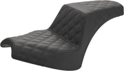 Saddlemen Step Up Lattice Stitched Seat In Black For Indian Chief & Chief Dark Horse Models