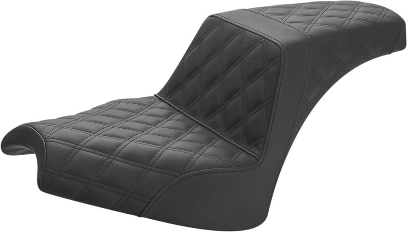 Saddlemen Step Up Lattice Stitched Seat In Black For Indian Chief & Chief Dark Horse Models