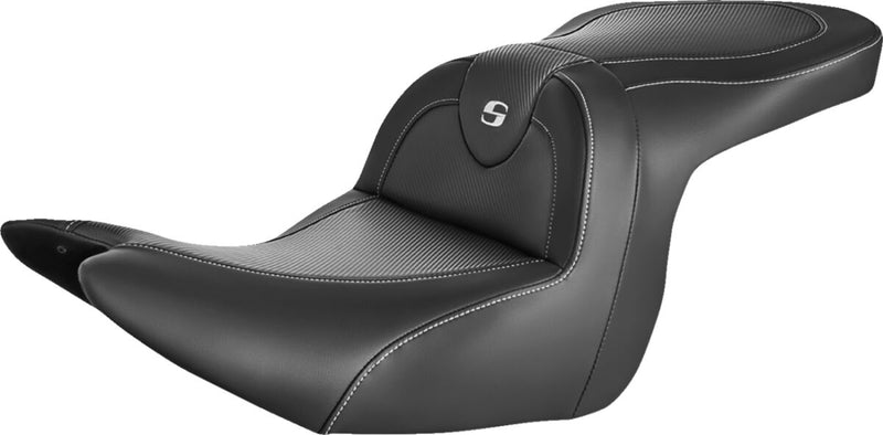 Saddlemen Black Roadsofa Carbon Fibre Seat w/o Backrest for 2018-2025 Honda Gold Wing Motorcycles