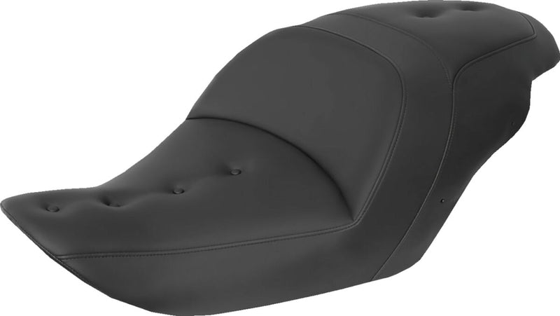 Saddlemen Black Roadsofa PT Seat for 2013-2016 Honda GL1800B Gold Wing F6B and 2013-2017 Honda GL1800B2 Gold Wing F6B Deluxe Motorcycles